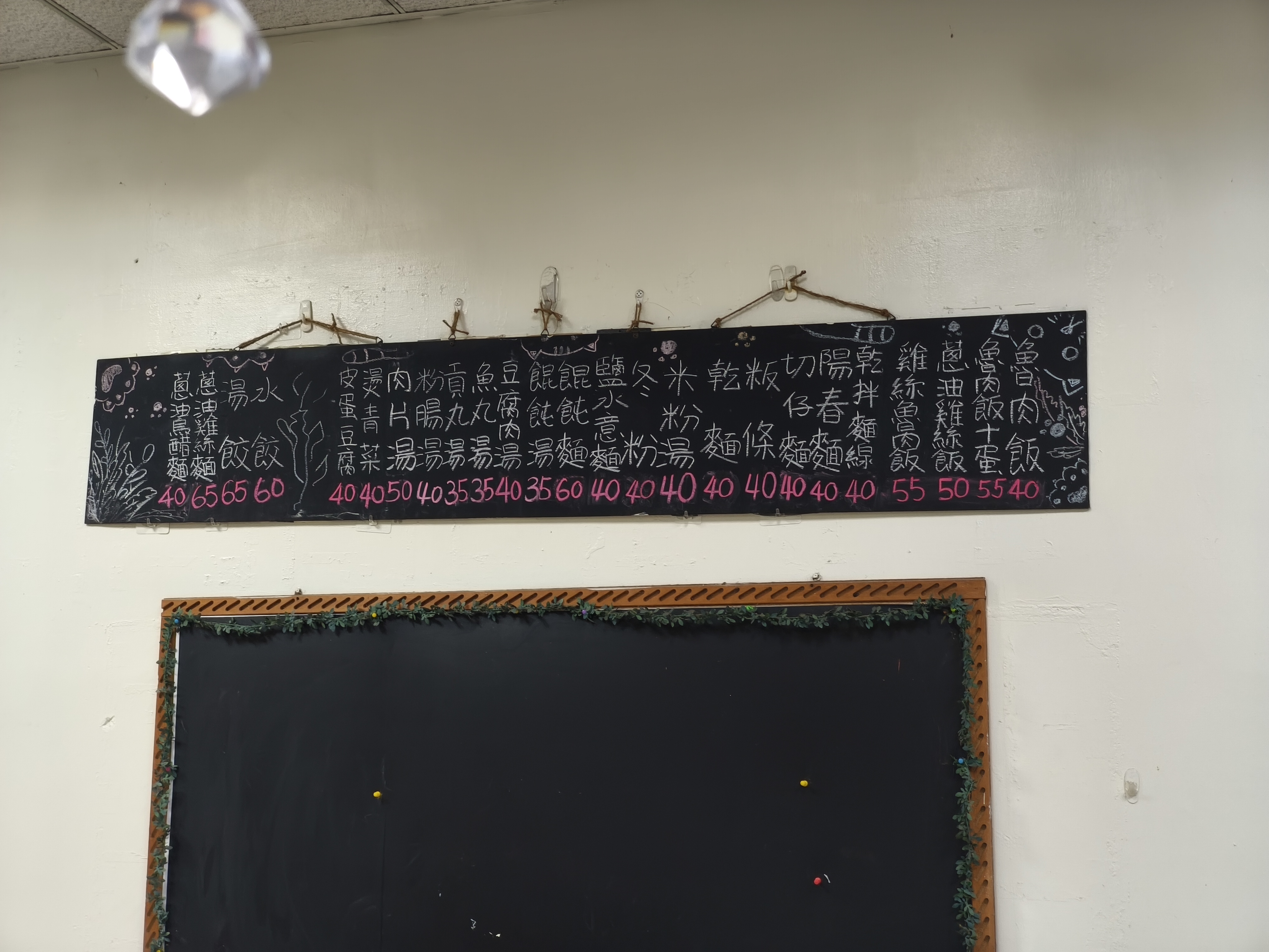 手寫黑板菜單